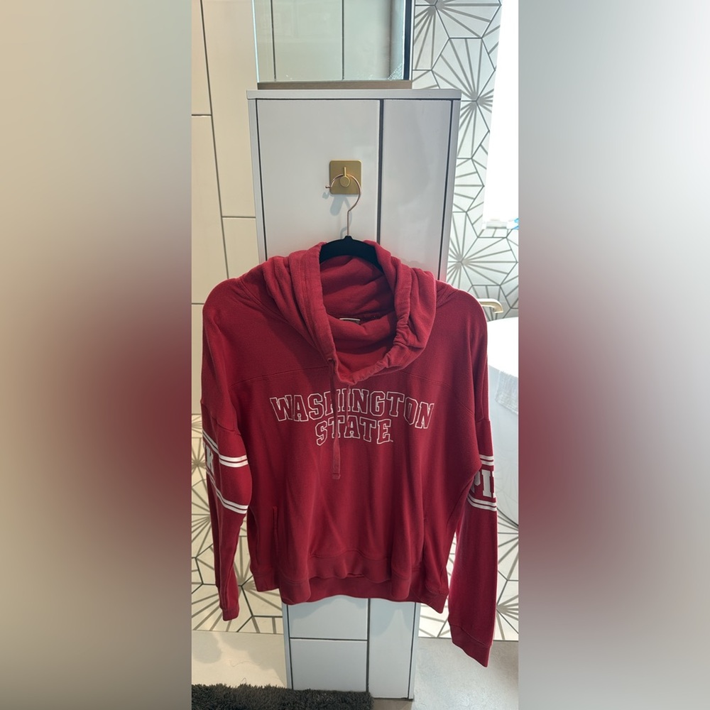 PINK Victoria's Secret Red Cowl Neck Sweater